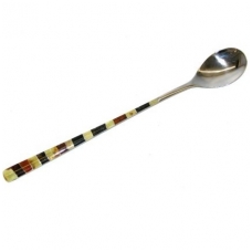 Coffee "Latte" spoon with amber