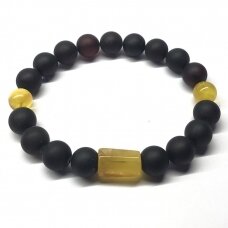 Dark Cherry colour amber bracelet