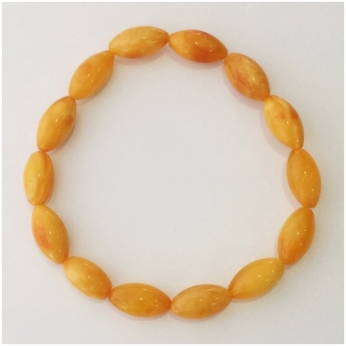 Amber bracelet "Olive"