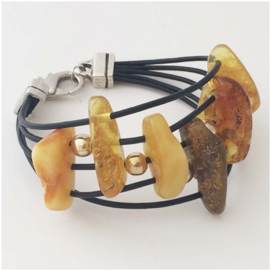 Bracelet with amber "Melody 2" 2