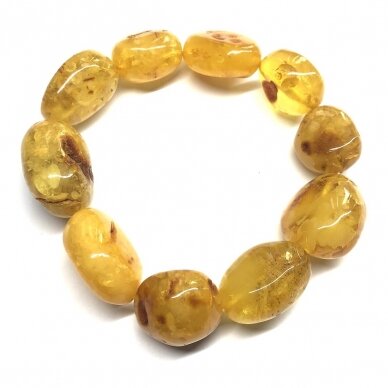 Yellow-brown amber bracelet 2