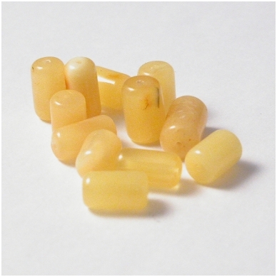 Barrel shape amber beads 2