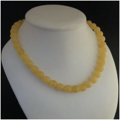Amber necklace made from round beads