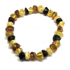Natural amber bracelet  "Mix"