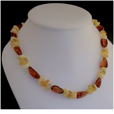 Multicolour amber necklace