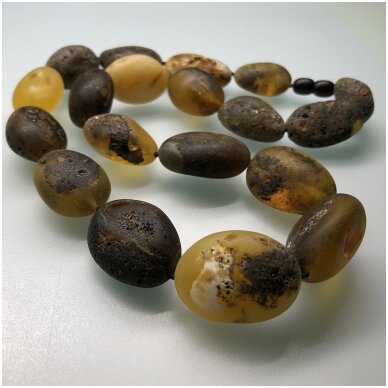 Natural dark amber necklace