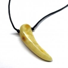 Pendant from yellow amber
