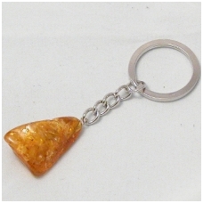 Key ring with amber