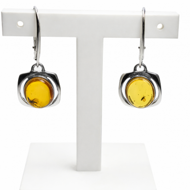 Silver earrings with inclusions 2 Silver earrings with inclusions 2