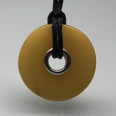 Yellow colour amber pendat - bead Yellow colour amber pendat - bead