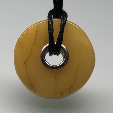 Yellow colour amber pendat - bead 3 Yellow colour amber pendat - bead 3