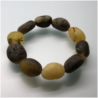 Natural dark amber bracelet