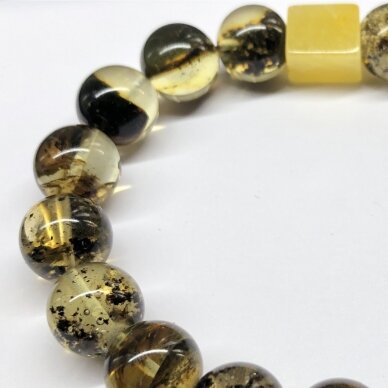 Greenish amber bracelet 4